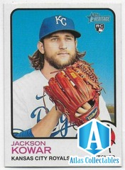 2022 Topps Heritage #155 Jackson Kowar RC - Kansas City Royals